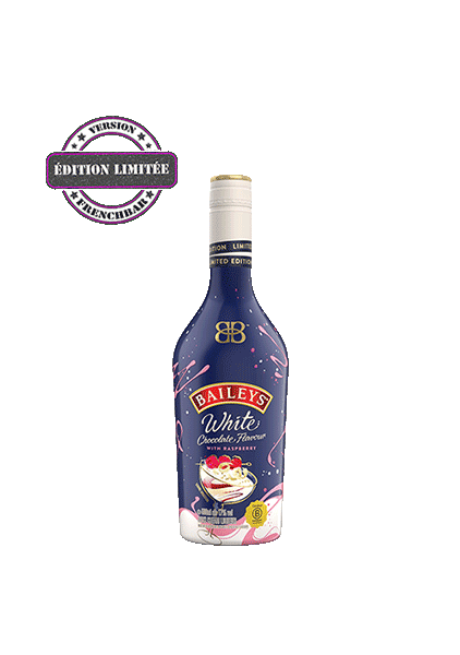 bouteille alcool  BAILEYS  White Chocolate & Raspberry