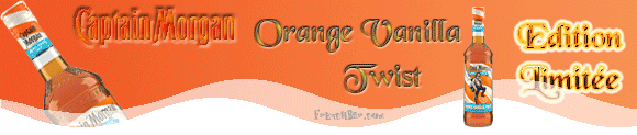 Captain Morgan
Orange
Vanilla
Twist