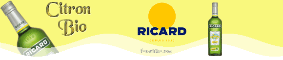 Ricard
Anis vert
&
Citron Bio