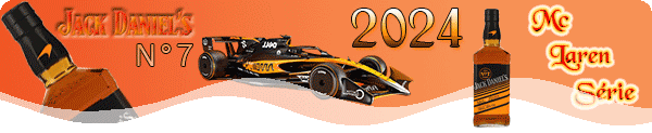 JACK DANIEL'S N°7 Mc Laren 2024 