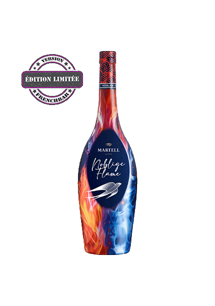 bouteille alcool  MARTELL  Noblige Flamme 