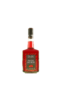 bouteille alcool Dolfi Fraises des Bois Design 1975