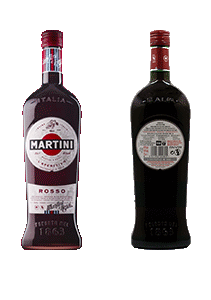 bouteille alcool Martini Rosso