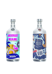 bouteille alcool ABSOLUT Miami