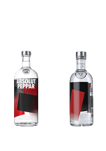 bouteille alcool ABSOLUT Peppar New Design 2013