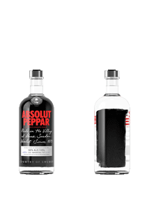 bouteille alcool Absolut Peppar New Design 2022