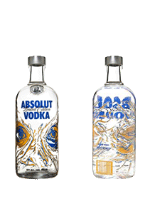 bouteille alcool Absolut Ron English