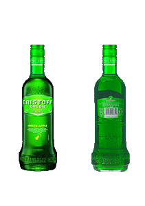 bouteille alcool Eristoff Green
