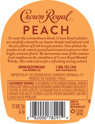 Frenchbar Les Alcools Crown Royal Peach