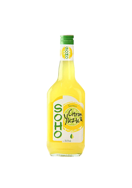 bouteille alcool  SOHO  Citron Yuzu 