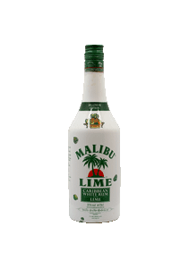 bouteille alcool Malibu Millenium Edition Lime