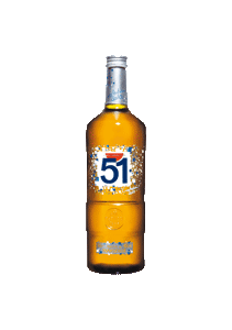 bouteille alcool Pastis 51 Eclat
