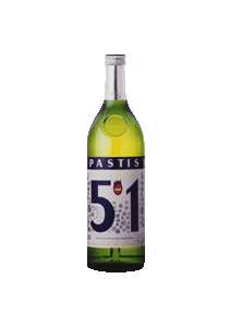 bouteille alcool Pastis 51 Original New Design 1960
