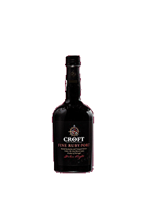 bouteille alcool CROFT Rouge