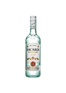 bouteille alcool BACARDI Superior New design 2000