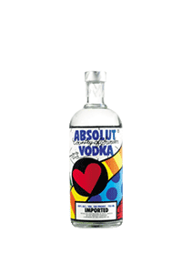 bouteille alcool Absolut Britto