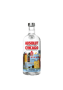 bouteille alcool Absolut Chicago
