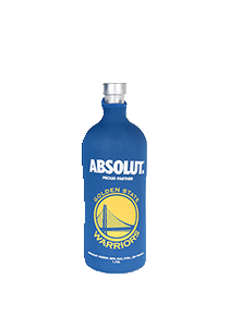bouteille alcool Absolut Golden State Warriors