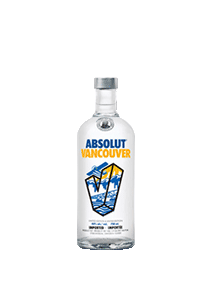 bouteille alcool ABSOLUT Vancouver