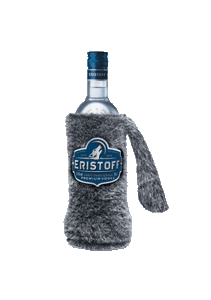 bouteille alcool Eristoff Winter Wolf