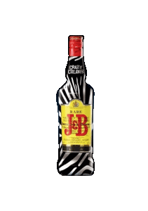 bouteille alcool J&B Crazy Colors