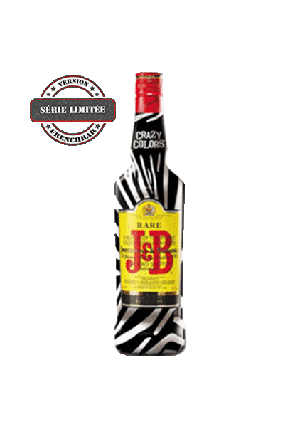 bouteille alcool  J&B Crazy Colors   