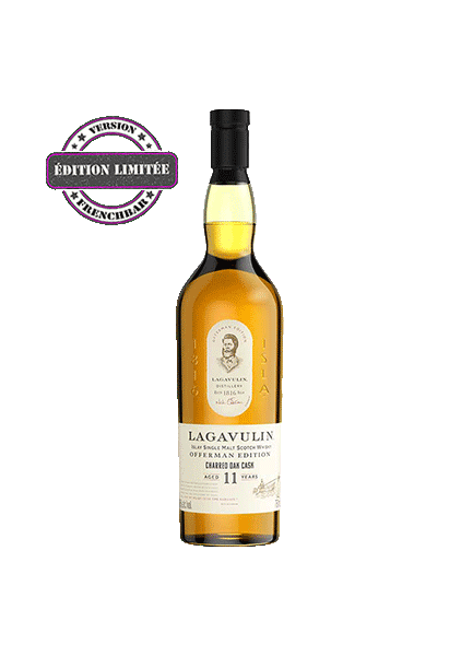 bouteille alcool  LAGAVULIN  Offerman Charred Oak