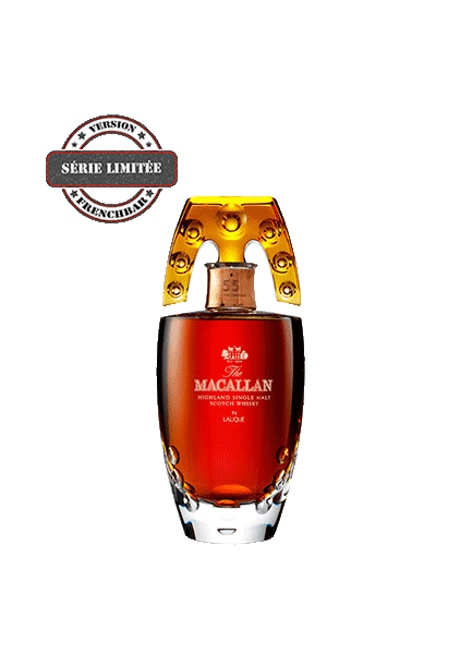 bouteille alcool  THE MACALLAN Lalique 55 ans  