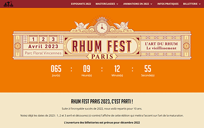 Site web 2023 Rhum Fest Paris